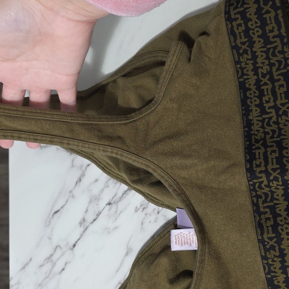 Savage X Fenty Olive Wrap Bralette with Branded Band - Picture 6 of 7